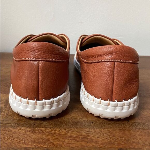 Anthropologie Denmark Bueno Women’s Leather Slip-On Sneakers in Tan- New main image 8